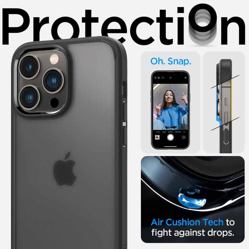 Spigen Ultra Hybrid Matte - Case for iPhone 14 Pro (Matte Black) 2