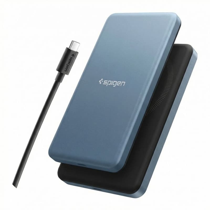 Spigen EA2205MQ Essential - Power Bank MagSafe 5000 mAh 22.5W Qi2 (Teal Blue) 8