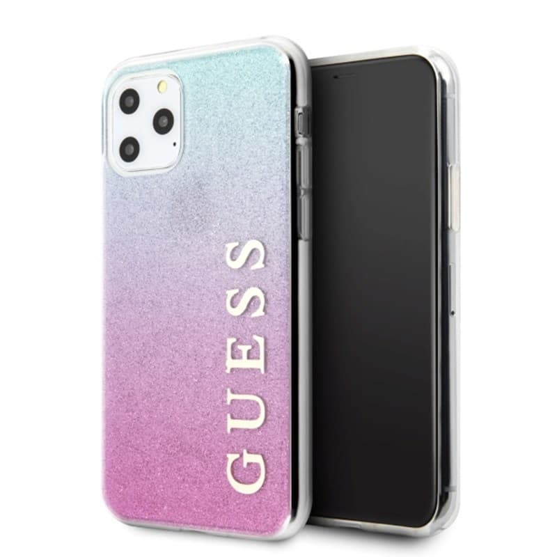 Guess Glitter Gradient - Case for iPhone 11 Pro Max (Pink/Blue) 1