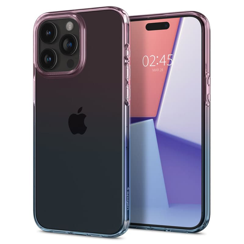 Spigen Liquid Crystal Glitter - Case for iPhone 15 Pro (Gradation Pink) 1