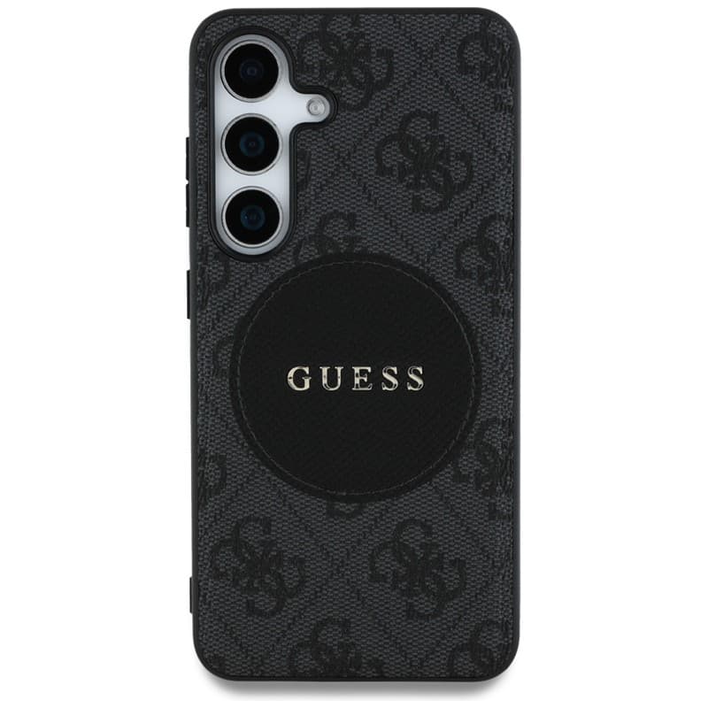 Guess 4G Round Patch Classic Logo MagSafe - Case for Samsung Galaxy S25 (black) 3
