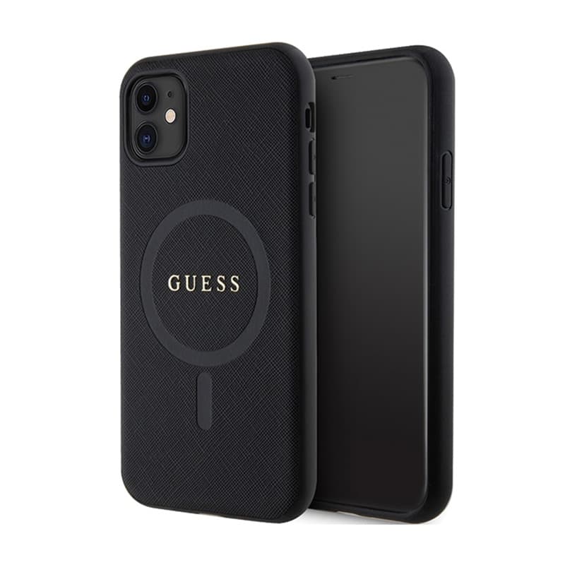 Guess Saffiano MagSafe - Case iPhone 11 (black) 1