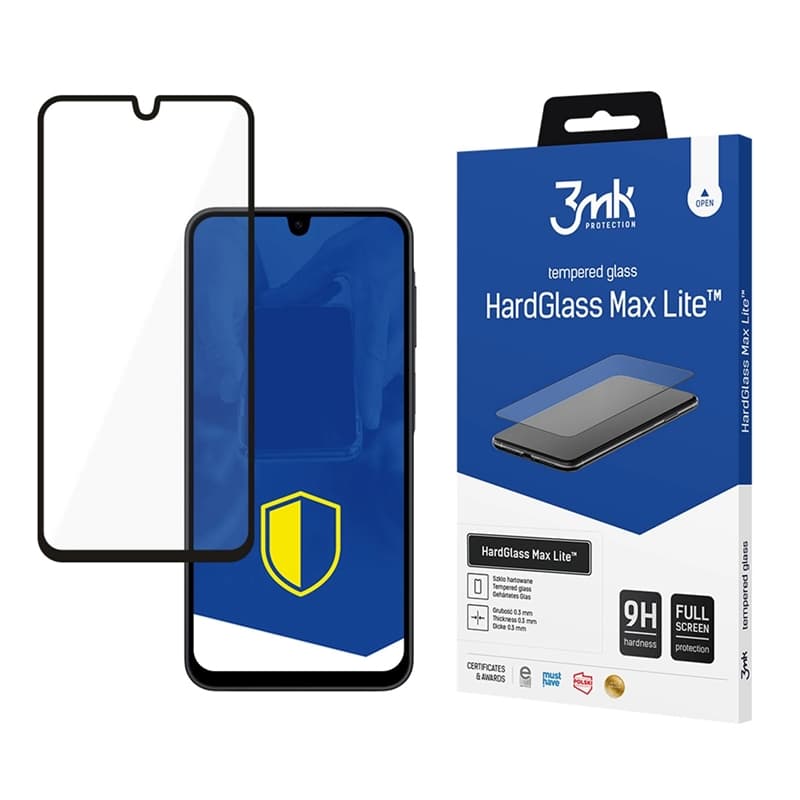 3mk HardGlass Max Lite - Tempered Glass for Samsung Galaxy A17 4G/5G (Black)