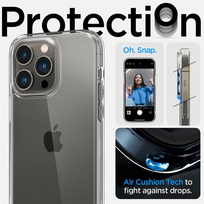 Spigen Ultra Hybrid - Case for iPhone 14 Pro Max (Transparent) 5