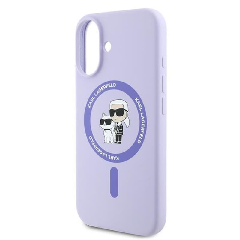 Karl Lagerfeld Silicone Karl & Choupette Ring MagSafe - Case iPhone 16 Plus (purple) 6