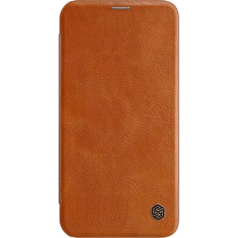 Nillkin Qin Leather Case - Case for Apple iPhone 12 Pro Max (Brown) 2