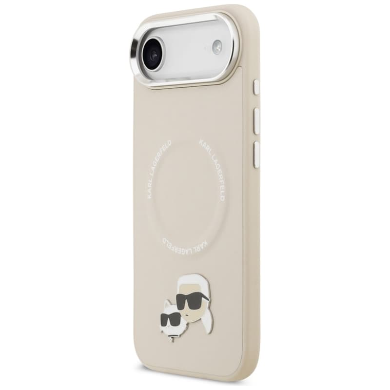 Karl Lagerfeld Karl & Choupette Pins MagSafe - Case iPhone Air (beige) 2
