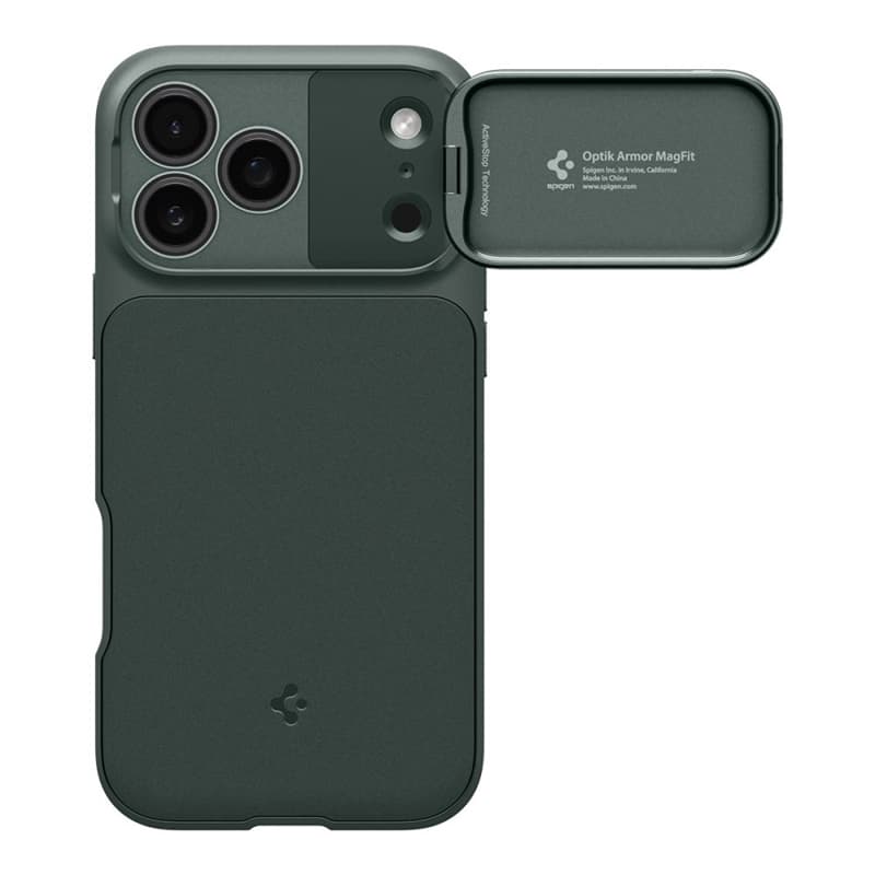 Spigen Optik Armor Mag MagSafe - Case for iPhone 17 Pro Max (Abyss Green) 2