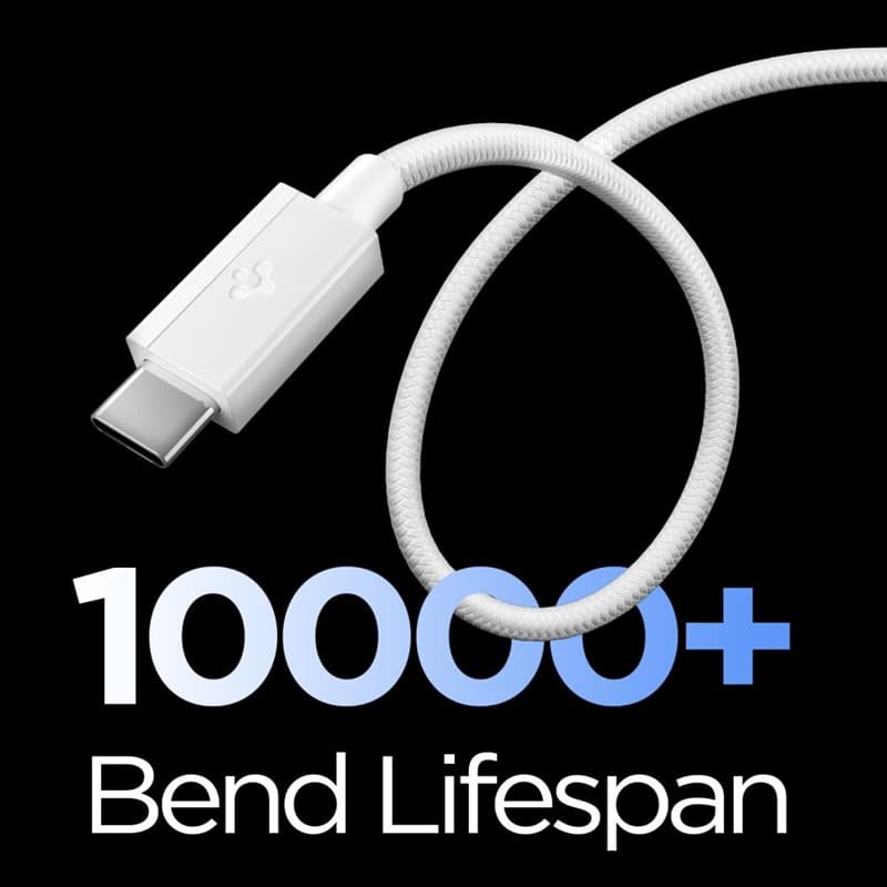 Spigen EB6015AC Essential - USB-A to USB-C Cable 60W 1.5m (White) 3
