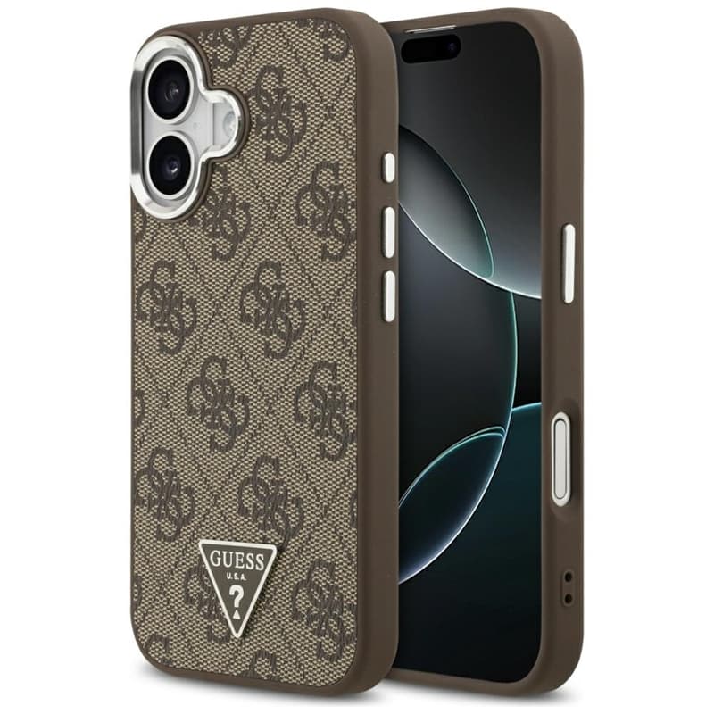 Guess 4G Triangle Logo MagSafe - Case iPhone 17 (brown)