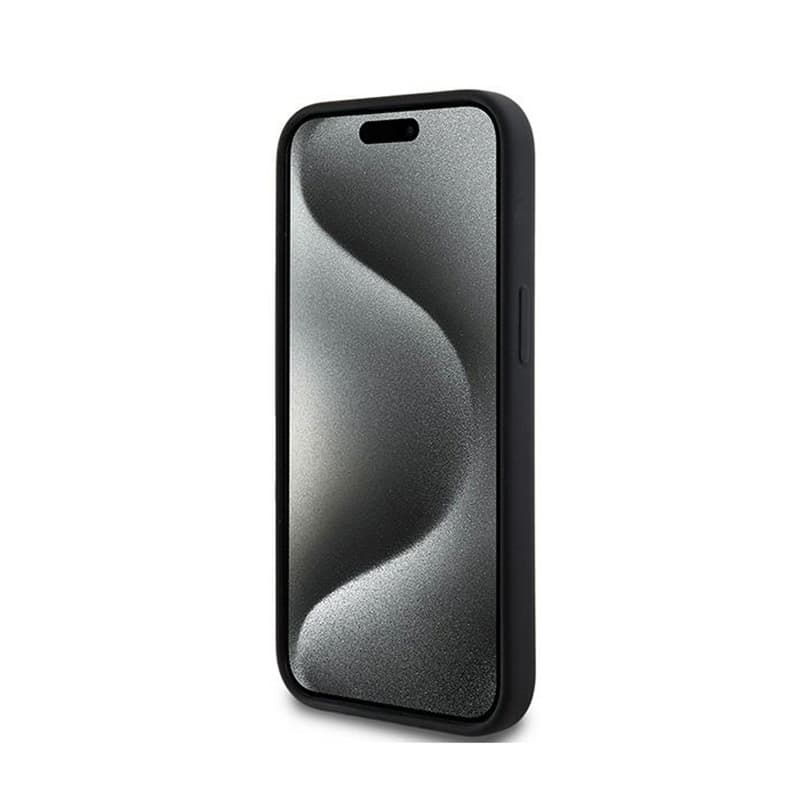 DKNY Liquid Silicone White Printed Logo MagSafe - Case for iPhone 14 / 15 / 13 (black) 5