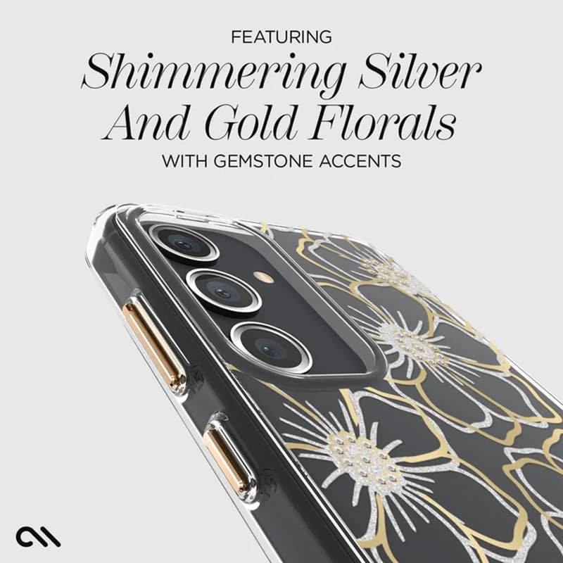 Case-Mate Floral Gems - Case for Samsung Galaxy S24 (Gold) 8