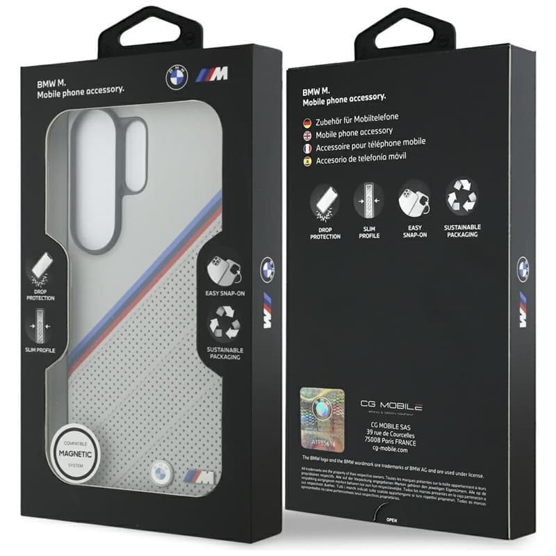 BMW Tricolor Metal Logo MagSafe - Samsung Galaxy S26 Ultra Case (Gray) 8