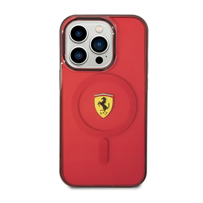 Ferrari Translucent MagSafe - Case for iPhone 14 Pro (Red) 3