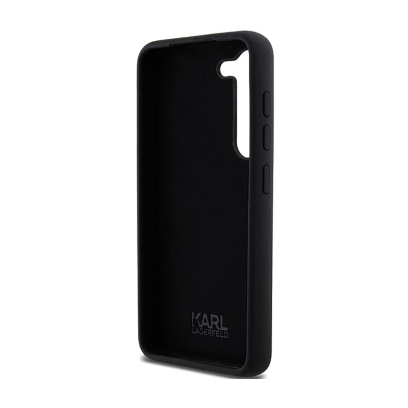 Karl Lagerfeld Silicone Choupette Metal Pin - Case Samsung Galaxy S24 (czarny) 7