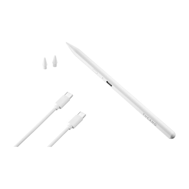 Tucano Pencil 3 Magnetic iPad Stylus Pen - Stylus for iPad (White) 2