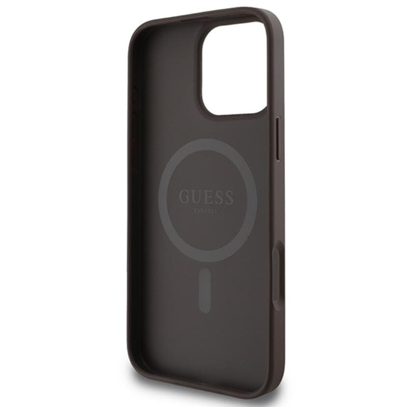 Guess 4G Printed Stripes MagSafe - Case iPhone 16 Pro Max (brown) 7