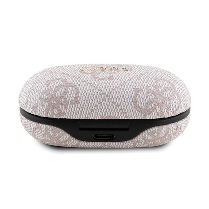 Guess 4G Metal Logo - TWS ENC Bluetooth headphones + charging case (pink) 3