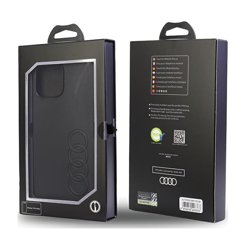 Audi Synthetic Leather - Case for iPhone 13 Pro Max (Black) 5