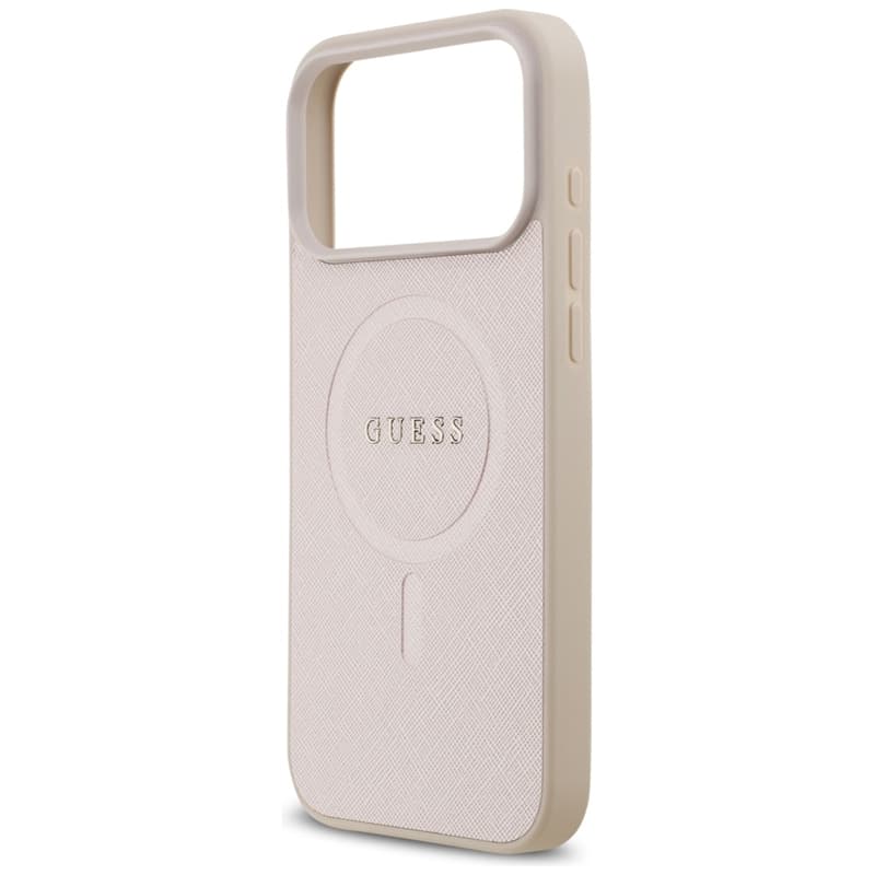 Guess Saffiano Classic Logo MagSafe - Case iPhone 17 Pro Max (pink) 6