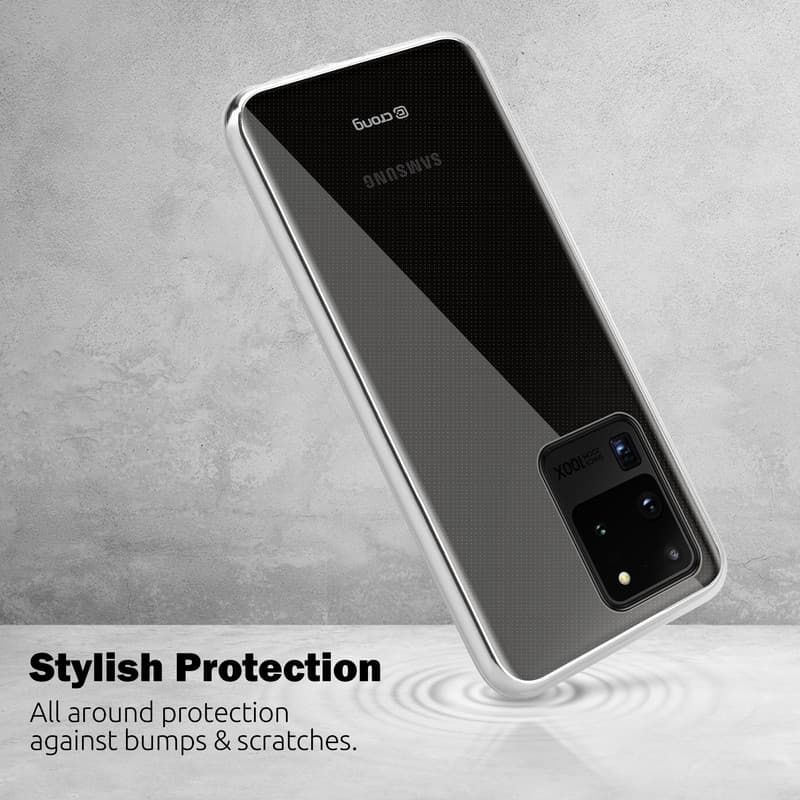 Crong Crystal Slim Cover - Samsung Galaxy S20 Ultra Case (Transparent) 6