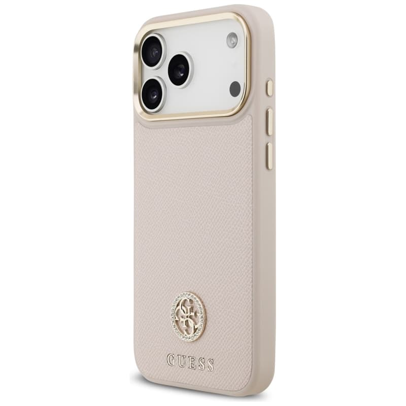 Guess Grained Strass Logo MagSafe - Case iPhone 17 Pro Max (pink) 2
