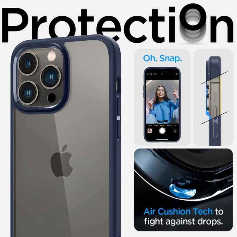 Spigen Ultra Hybrid - Case for iPhone 14 Pro (Naby Blue) 2