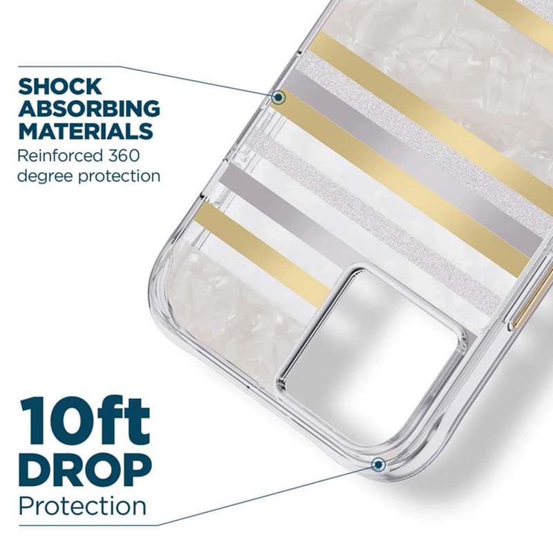 Case-Mate Pearl Stripes MagSafe - Case decorated with mother-of-pearl for iPhone 14 Plus (Pearl Stripes) 6