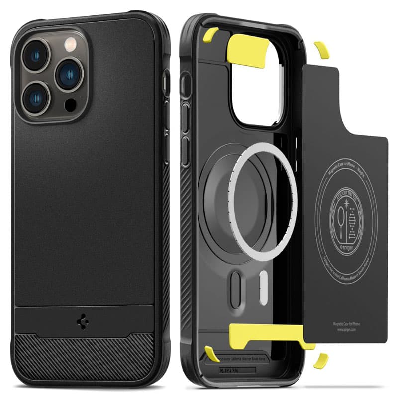 Spigen Rugged Armor Mag MagSafe - Case for iPhone 14 Pro (Black)