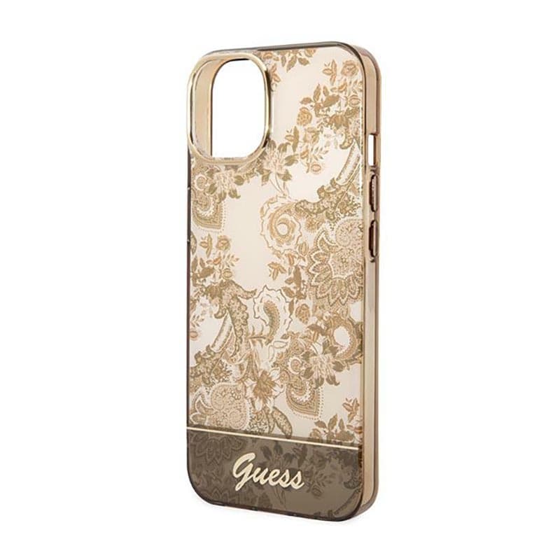 Guess Porcelain Collection - Case for iPhone 14 Plus (Ochre) 6
