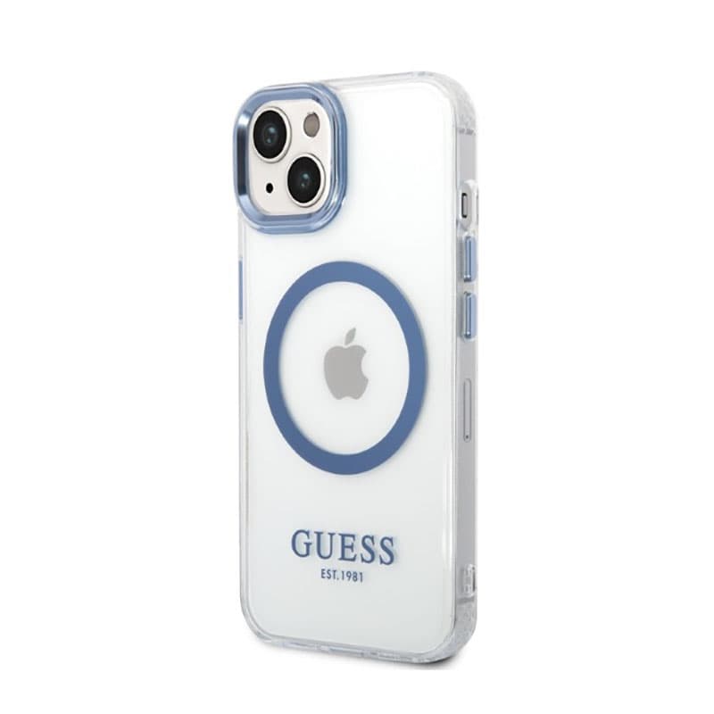 Guess Metal Outline MagSafe - Case for iPhone 14 Plus (Clear) 2