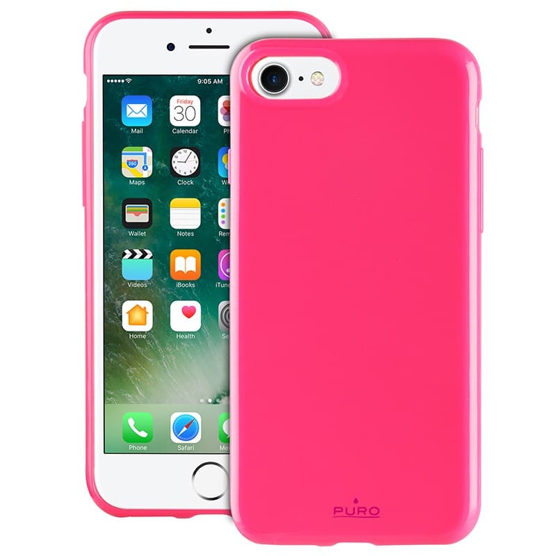 PURO Sunny Kit - Case set for iPhone SE (2022/2020) / 8/7 + foldable sunglasses (pink) 2