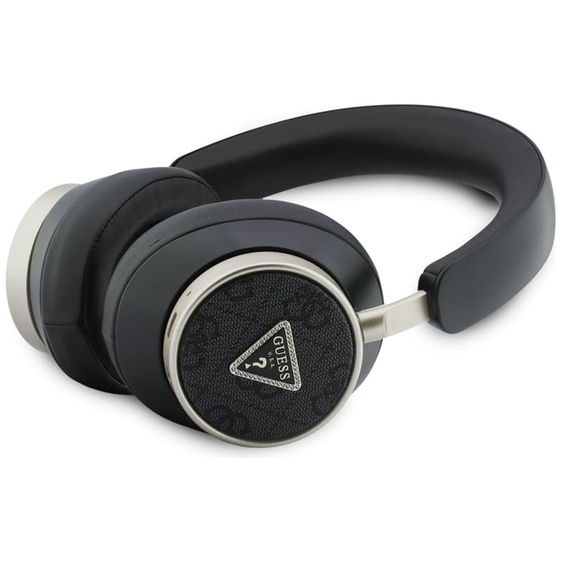 Guess 4G Triangle Logo - Wireless Bluetooth V5.4 ENC On-Ear Headphones (Black) 2