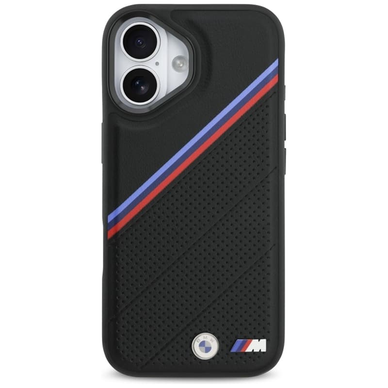 BMW M Tricolor Metal Logo MagSafe - iPhone 17 Case (Black) 3