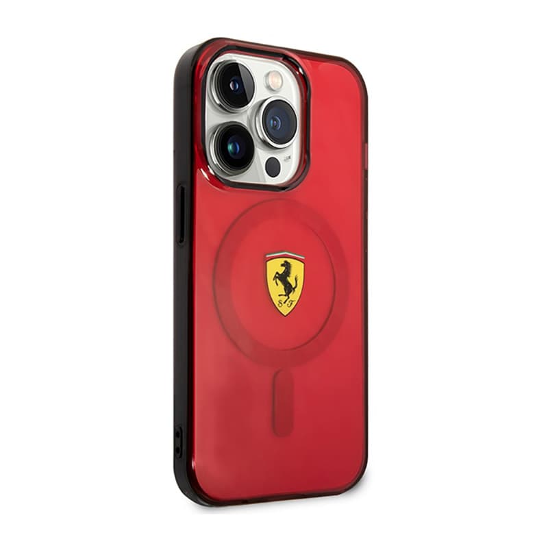 Ferrari Translucent MagSafe - Case for iPhone 14 Pro (Red) 4