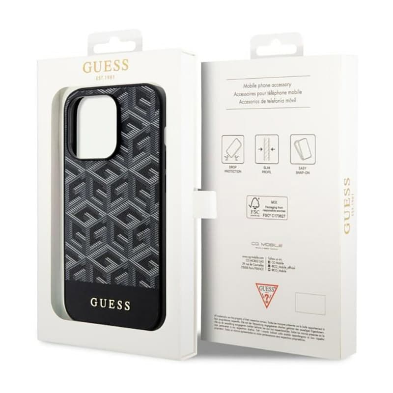 Guess GCube Stripes MagSafe - Case for iPhone 14 Pro (Black) 8