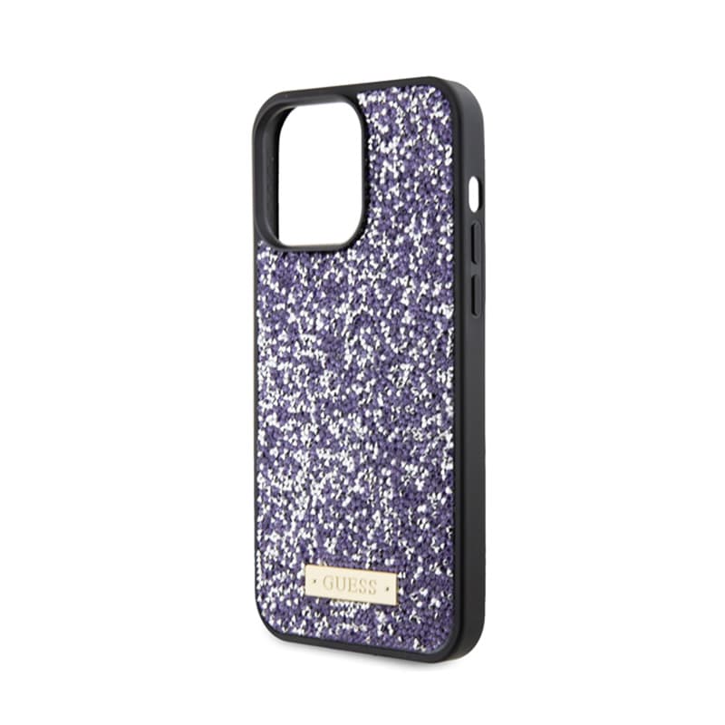 Guess Rhinestone Metal Logo - Case for iPhone 15 Pro Max (Pink) 6