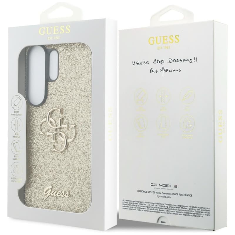Guess Fixed Glitter Big 4G Metal Logo - Samsung Galaxy S26 Ultra Case (Gold) 8