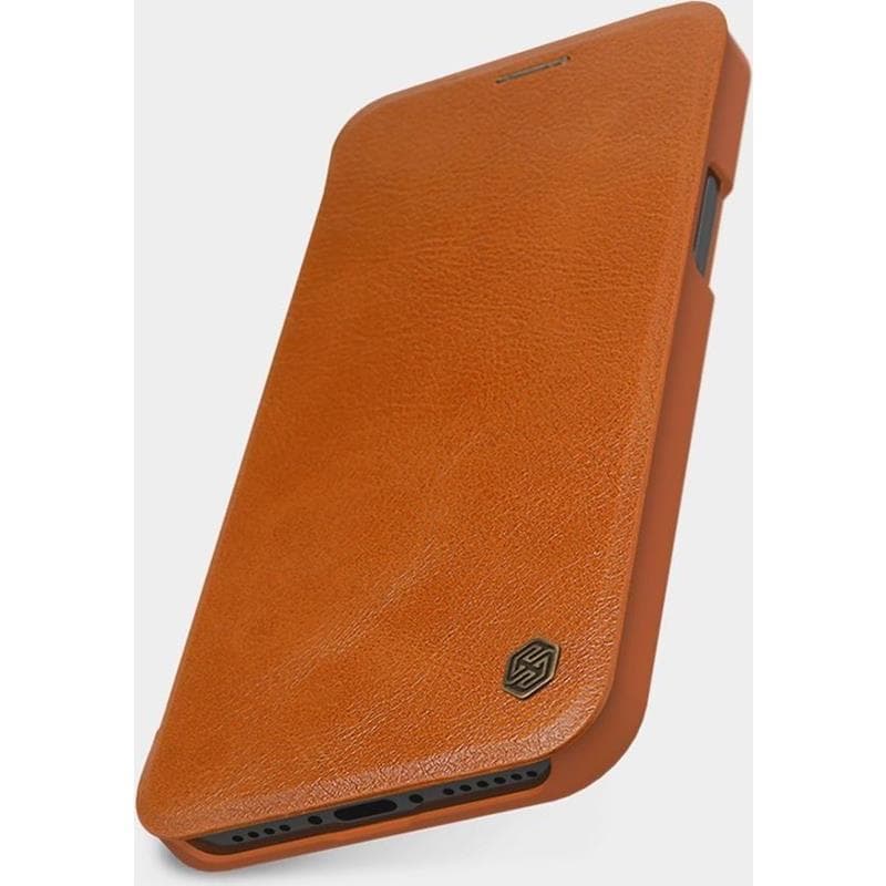 Nillkin Qin Leather Case - Case for Apple iPhone 12 Pro Max (Brown) 4