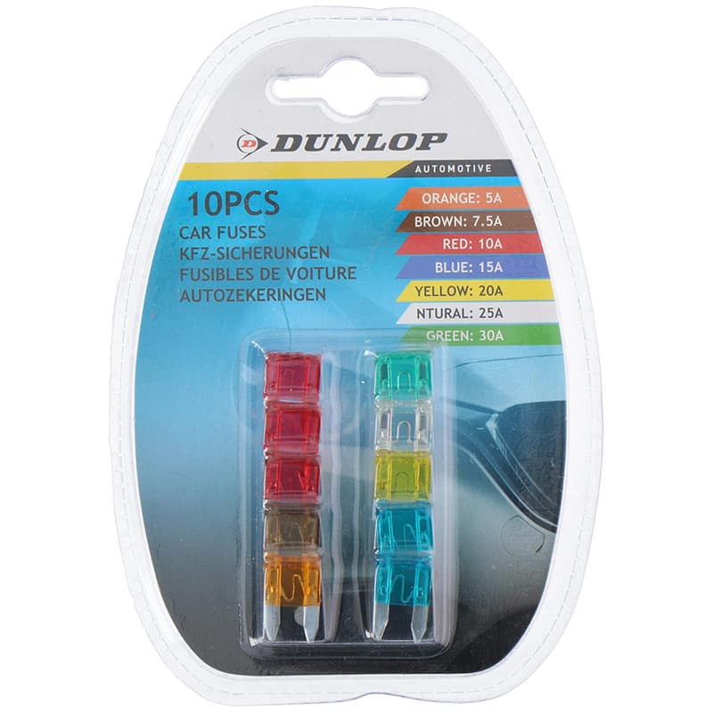 Dunlop - Car fuses 10 pcs. 1