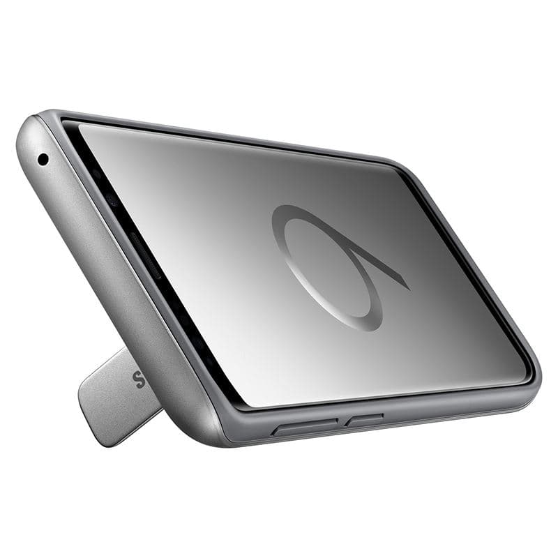 Samsung Protective Standing Cover - Case for Samsung Galaxy S9 with kickstand (Silver) 5