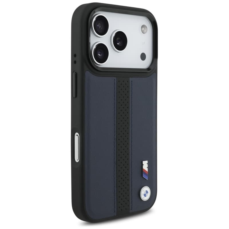 BMW M Perforated Stripe Logo MagSafe - iPhone 17 Pro Case (Navy Blue) 4