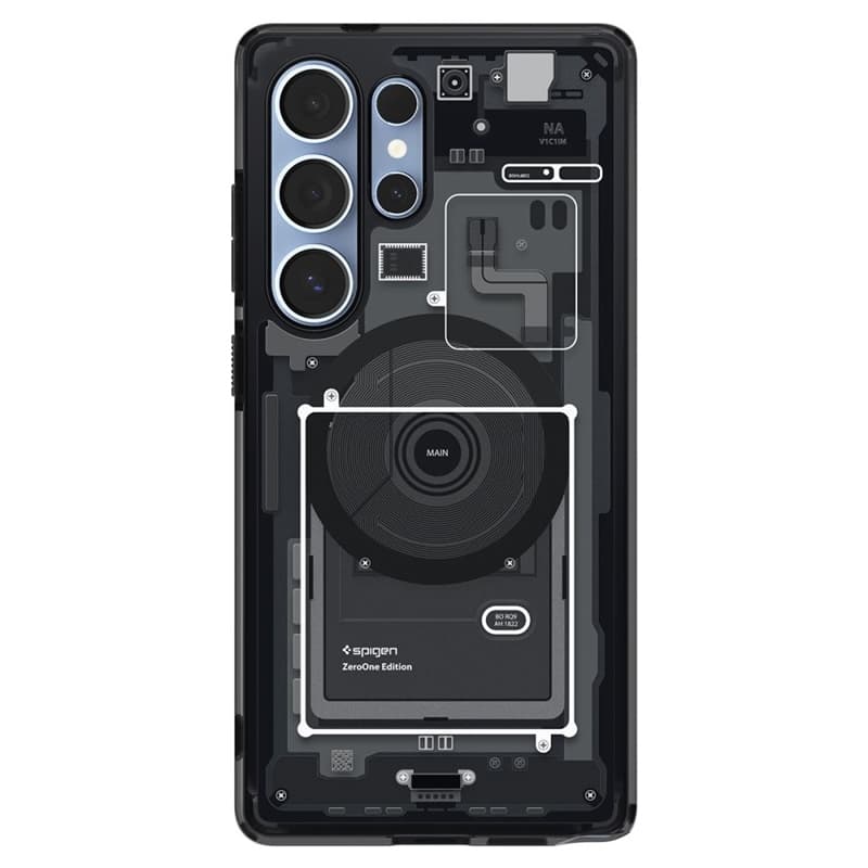 Spigen Ultra Hybrid Mag MagSafe - Case for Samsung Galaxy S25 Ultra (Zero One Black) 3