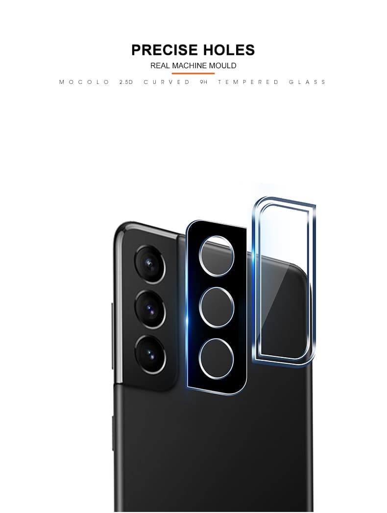 Mocolo Silk Camera Lens Glass - Protective Glass for Samsung Galaxy S22 / S22+ camera lens  7