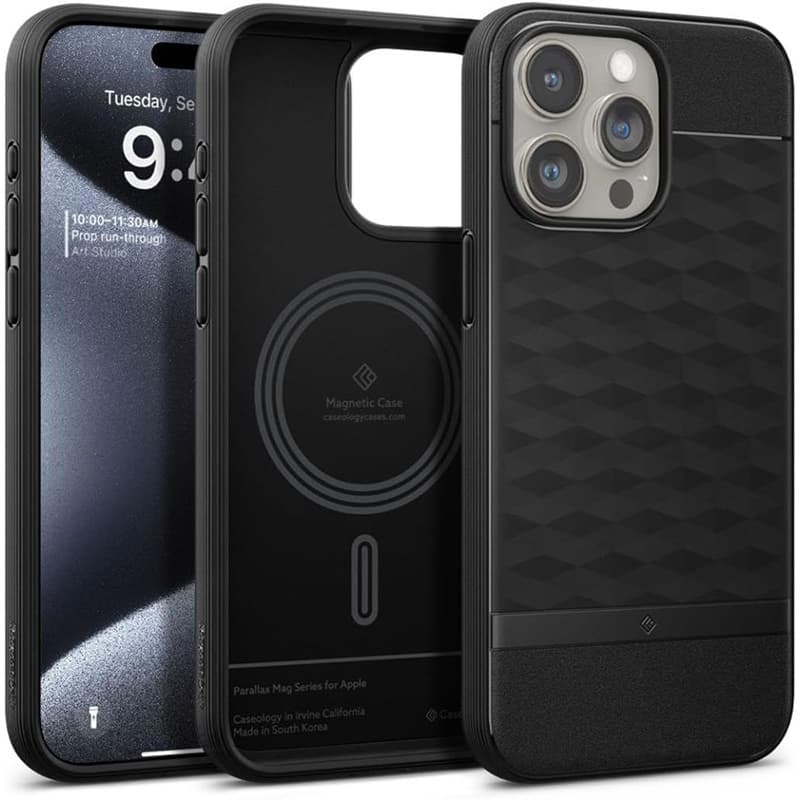 Spigen Caseology Parallax Mag MagSafe - Case for iPhone 15 Pro (Matte Black)