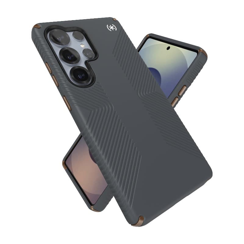 Speck Presidio2 Grip Magnet - Samsung Galaxy S25 Ultra MagSafe Case (Charcoal Grey/Cool Bronze/White) 8
