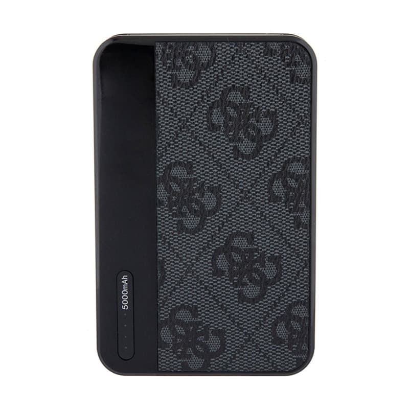 Guess 4G Leather Metal Logo - Power Bank 5000 mAh 15W (black) 4