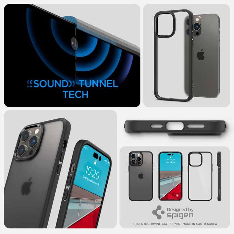Spigen Ultra Hybrid Matte - Case for iPhone 14 Pro (Matte Black) 4