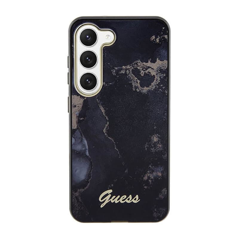 Guess Golden Marble Collection - Case for Samsung Galaxy S23 (Black) 3