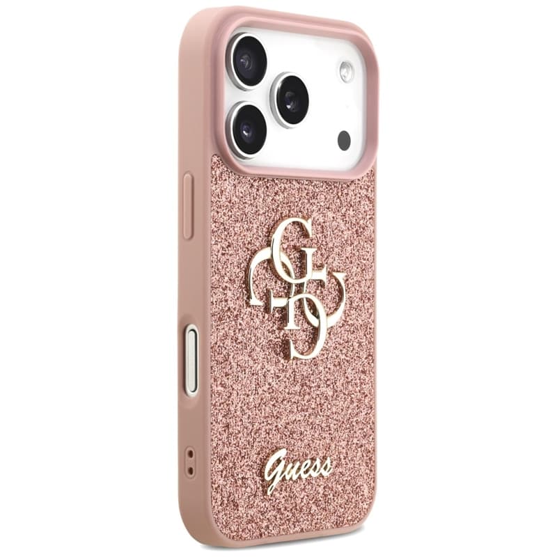 Guess Fixed Glitter Big 4G - Case for iPhone 17 Pro (pink) 4
